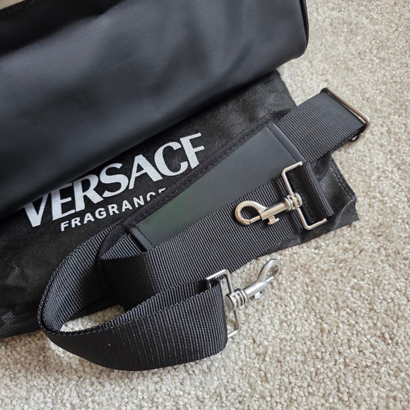 Versace Black Travel Duffle Gym with Red Interior - Picture 3 of 11